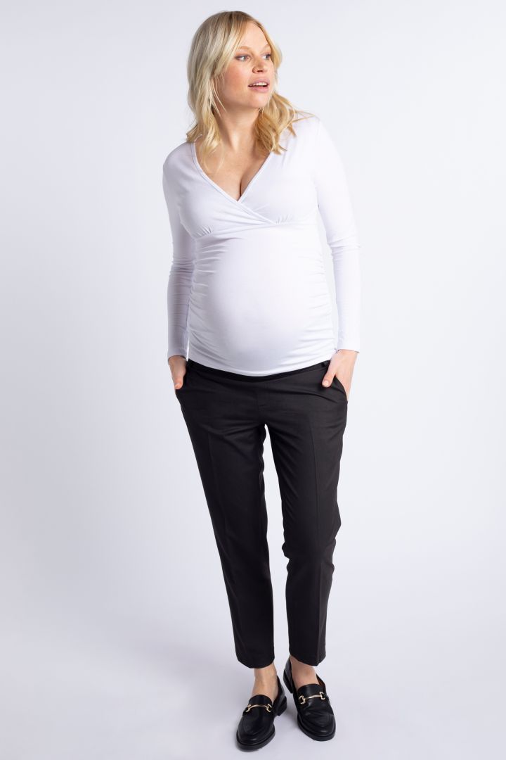 Eco Business Maternity Trousers with Crease