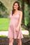 Preview: Maternity and Nursing Dress with Pompom Trim pink