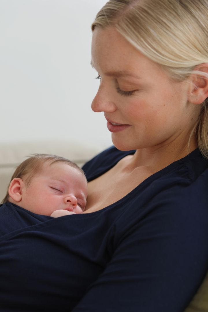 Eco Viskose Skin to Skin Baby Bonding Shirt navy