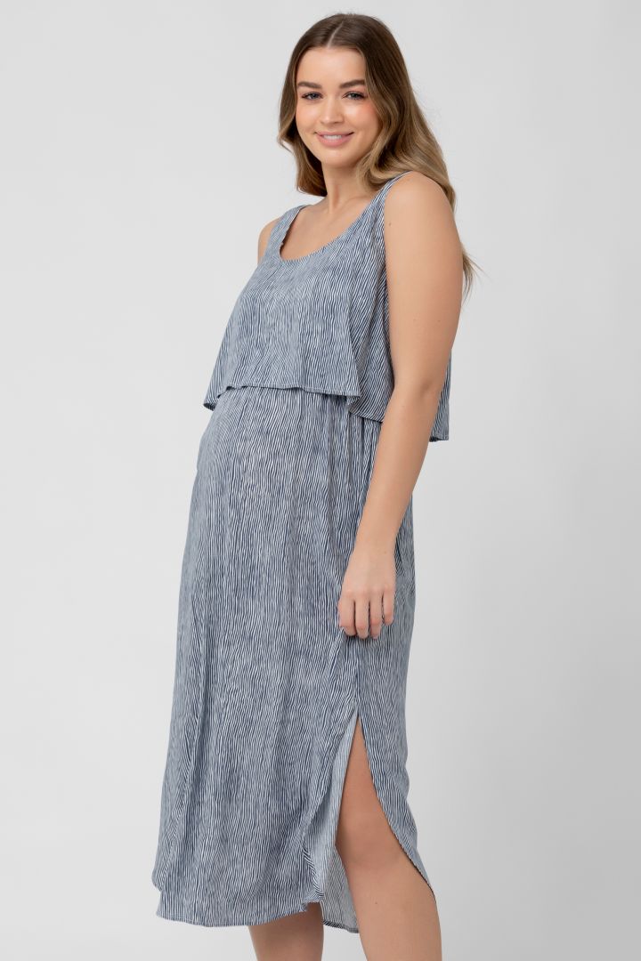 Midi Umstands- und Stillträgerkleid