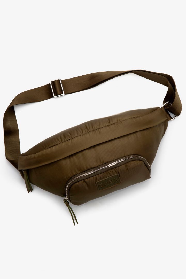 Gürtel Wickeltasche Eco aus recyceltem Nylon khaki