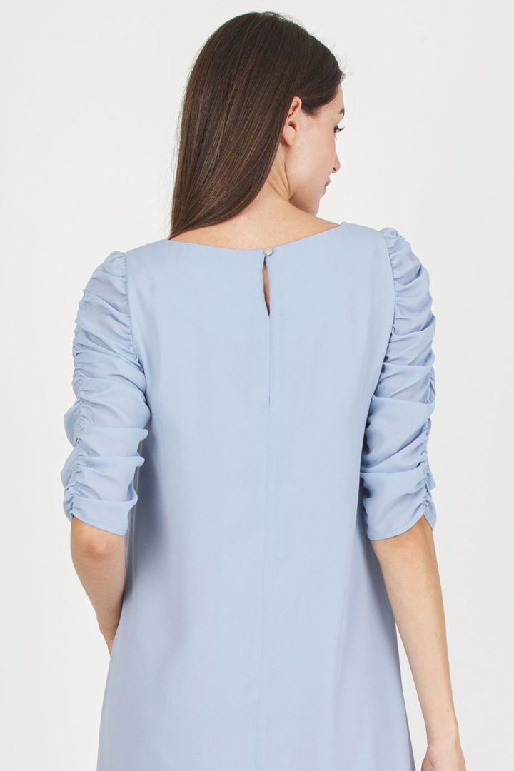 Chiffon Maternity Dress nude