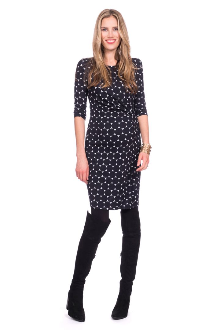 Monochrome Maternity Dress