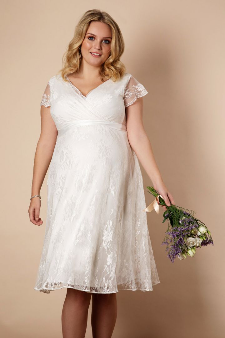 Plus Size Umstandsbrautkleid