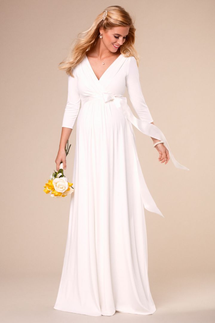 Umstandsbrautkleid lang