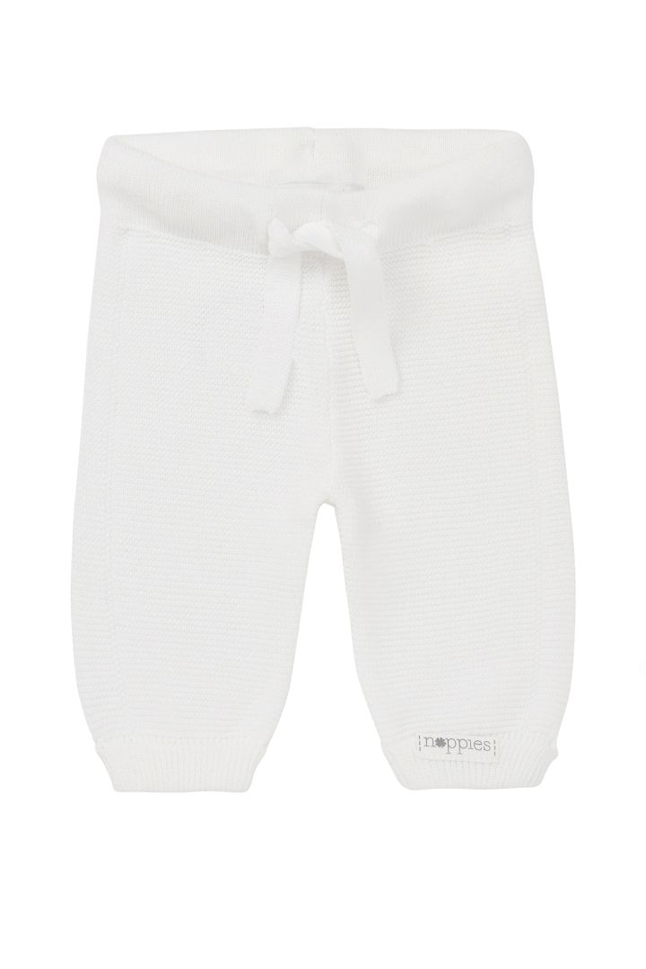 Organic Baby-Strickhose weiß