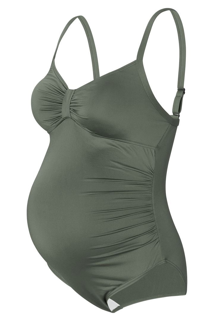 Umstandsbadeanzug khaki