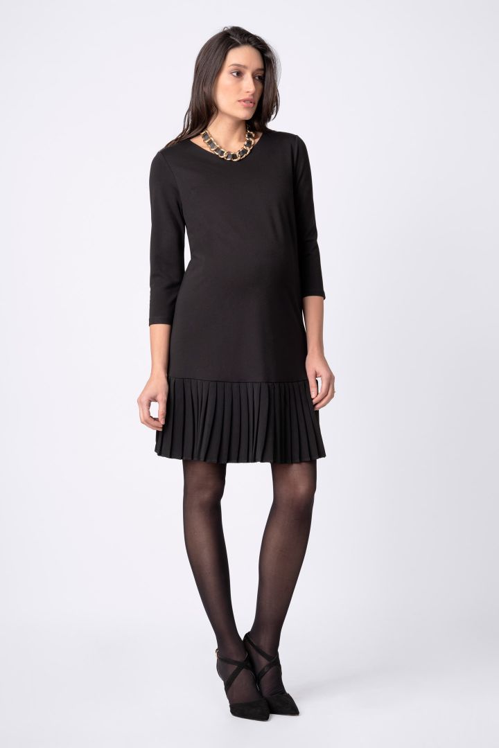 Umstandskleid mit Plisseerock