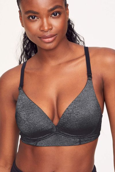Nursing Bra black marl