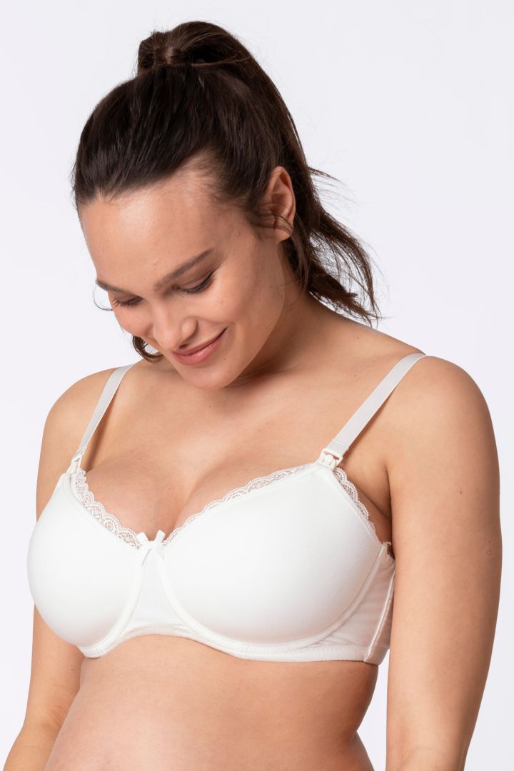 Baumwoll Still BH mit Form Cups weiß