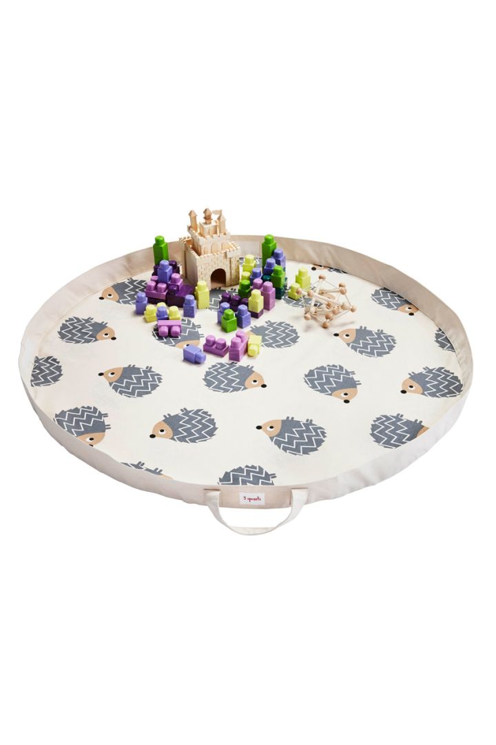 2 in 1 play mat and bag hedgehog