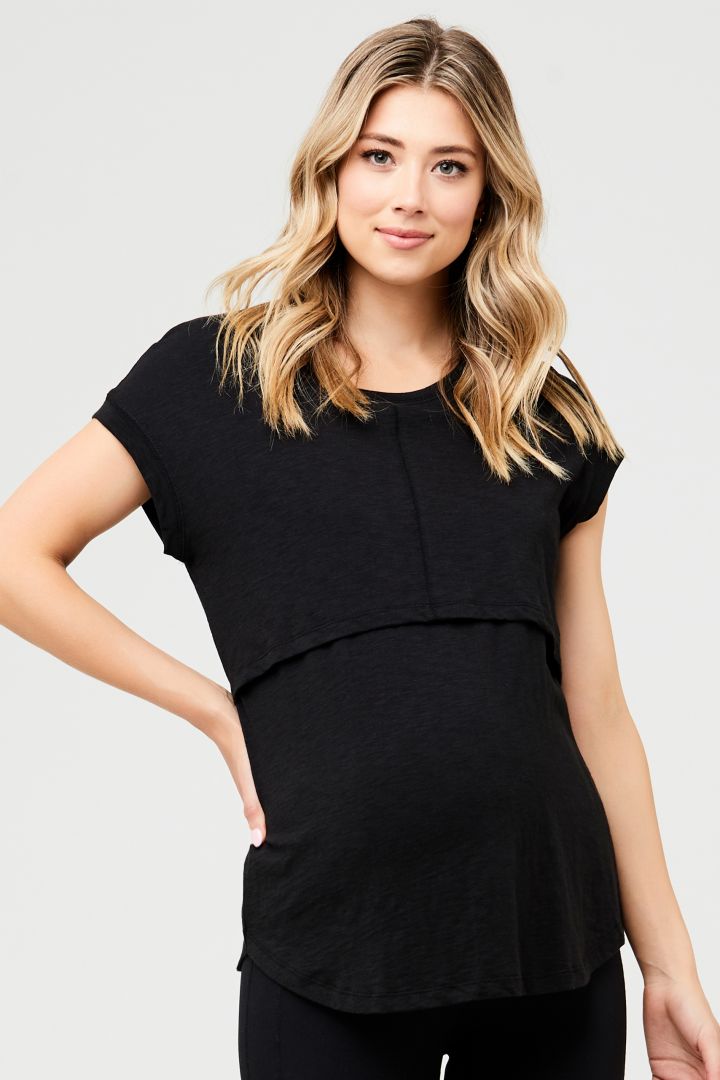 Umstands- und Stillshirt Relax Fit schwarz