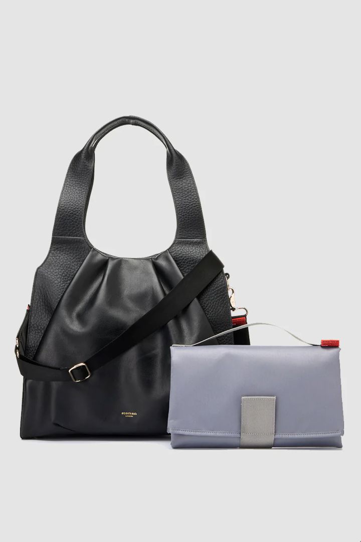 Storksak 2 in 1 Luxe Wickeltasche und Rucksack aus Nappa Leder
