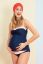 Vorschau: Dreiteiler Umstands-Tankini und Bikini navy