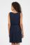 Vorschau: Crepe Umstands- und Stillkleid mit Plissees navy