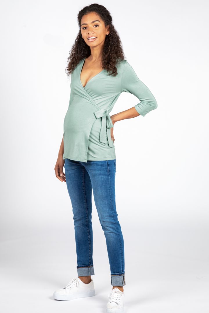 Eco Viscose Skin to Skin Baby Bonding Shirt sage