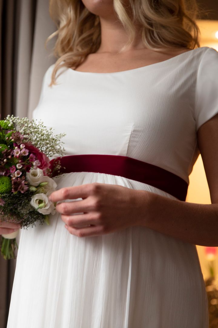 Samt Schärpe burgund