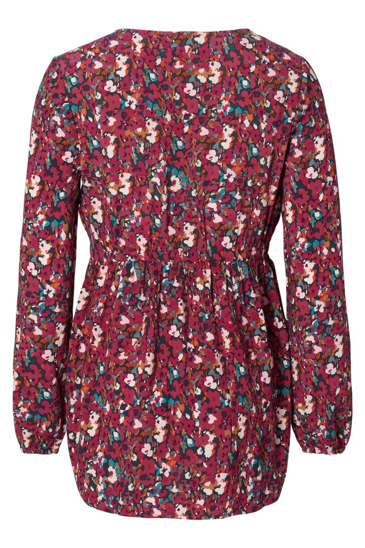 Maternity and Nursing Blouse with Flower Print