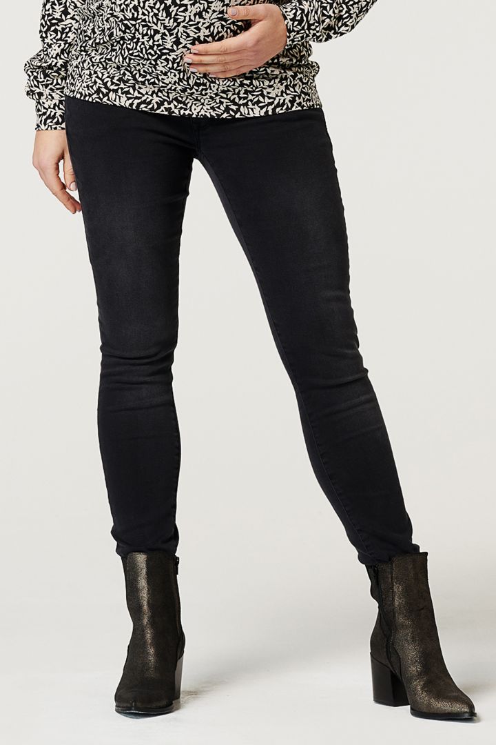 Skinny Umstandsjeans dunkelgrau