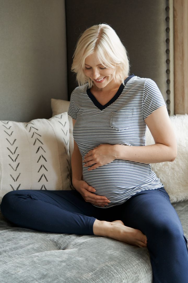 Lounge und Pyjama Umstandshose aus Bio-Baumwolle