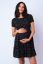Preview: Tiered Maternity Dress with Cap Sleeves black