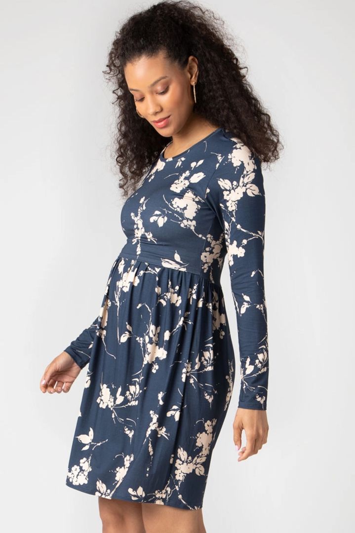 Umstands- und Stillkleid mit Blumenprint