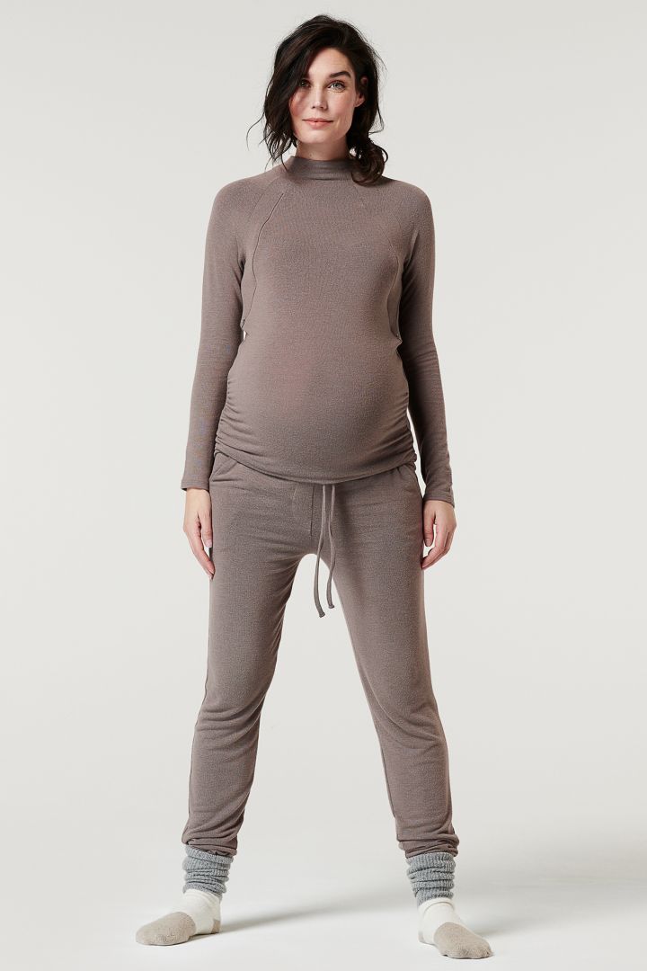 Lounge Maternity Trousers taupe