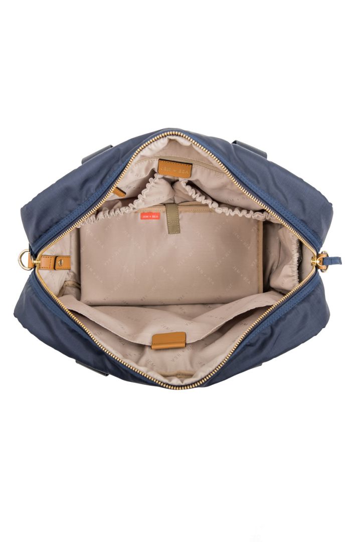 Wickeltasche aus Ripstop Nylon dunkelblau