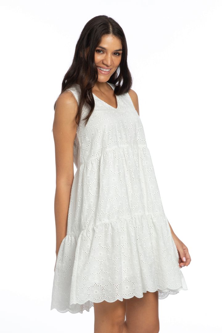 Organic Popeline Umstandskleid mit Volant