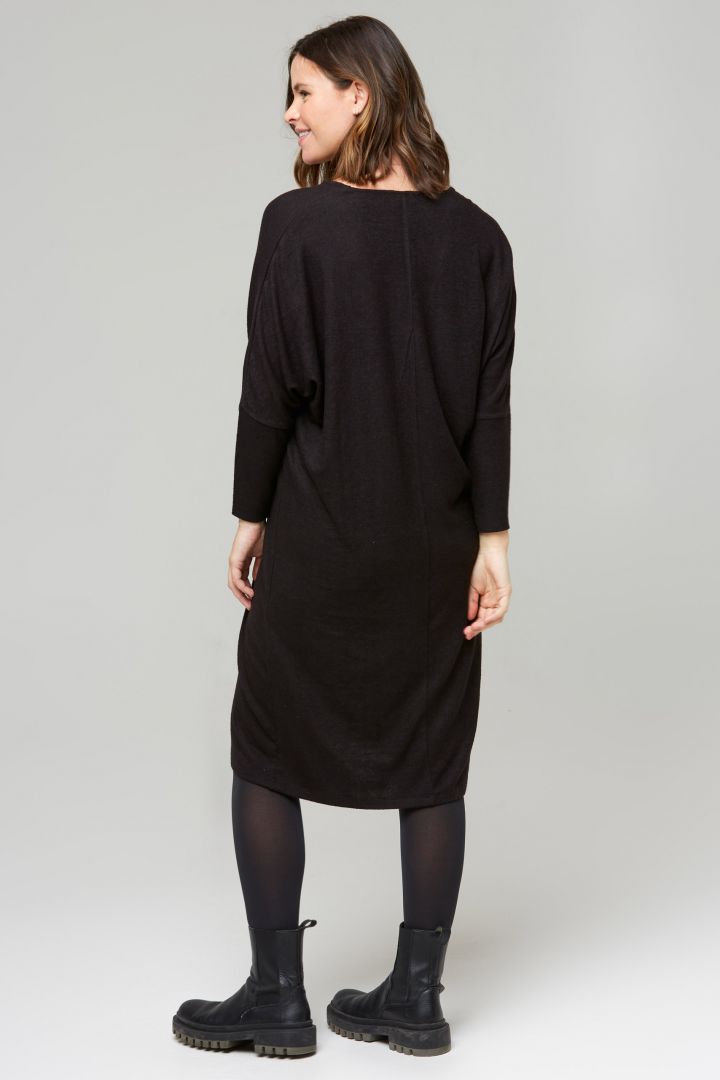 Super Soft Umstands- und Stillkleid schwarz