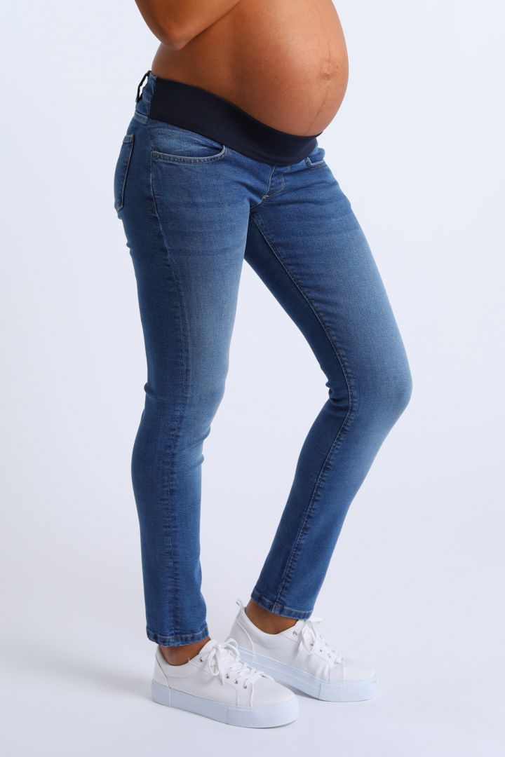 Organic Skinny Umstandsjeans Medium Wash