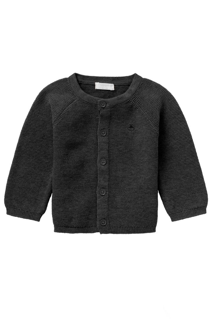 Organic Baby Strickjacke grau