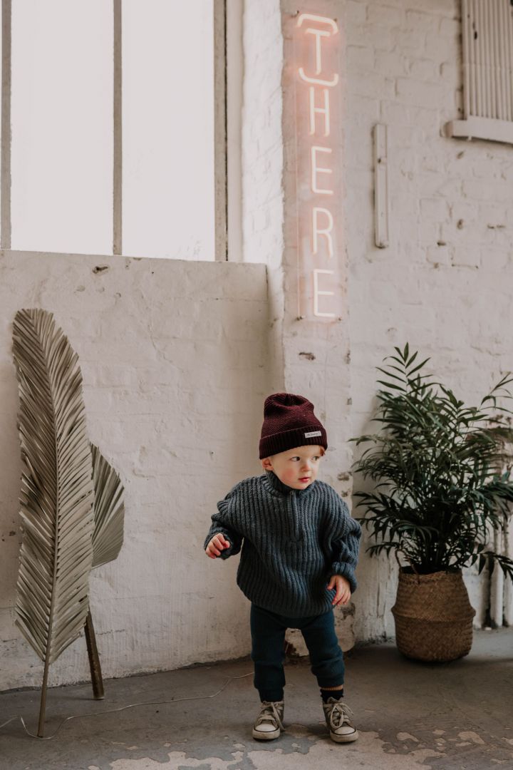 Knitted Hat with Earflaps with Merino Wool