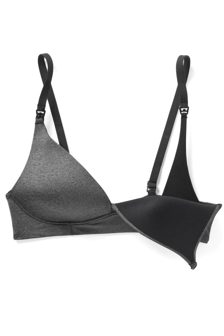 Nursing Bra black marl