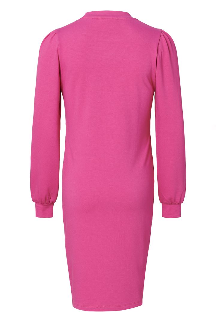 Ecovero Umstandskleid mit Stillöffnungen fuchsia