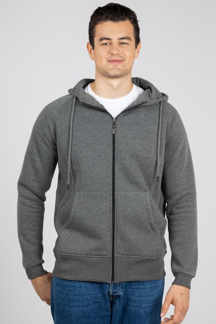 Papa Hoodie und Tragejacke grau