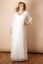Vorschau: Plus Size Umstandsbrautkleid mit Spitzenärmeln lang