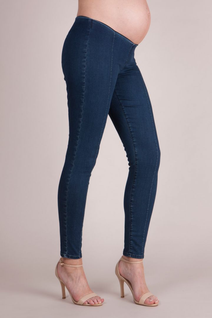 Pintuck Umstandsjeans skinny