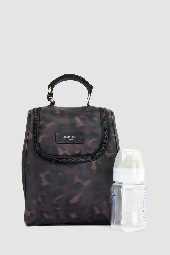 Storksak 2 in 1 Diaper Backpack and Shoulder Bag with Leopard print