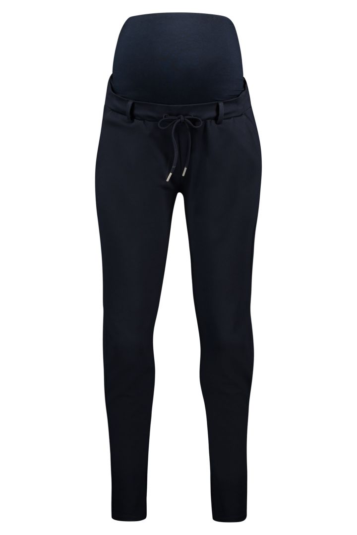 Jersey trousers with lacing