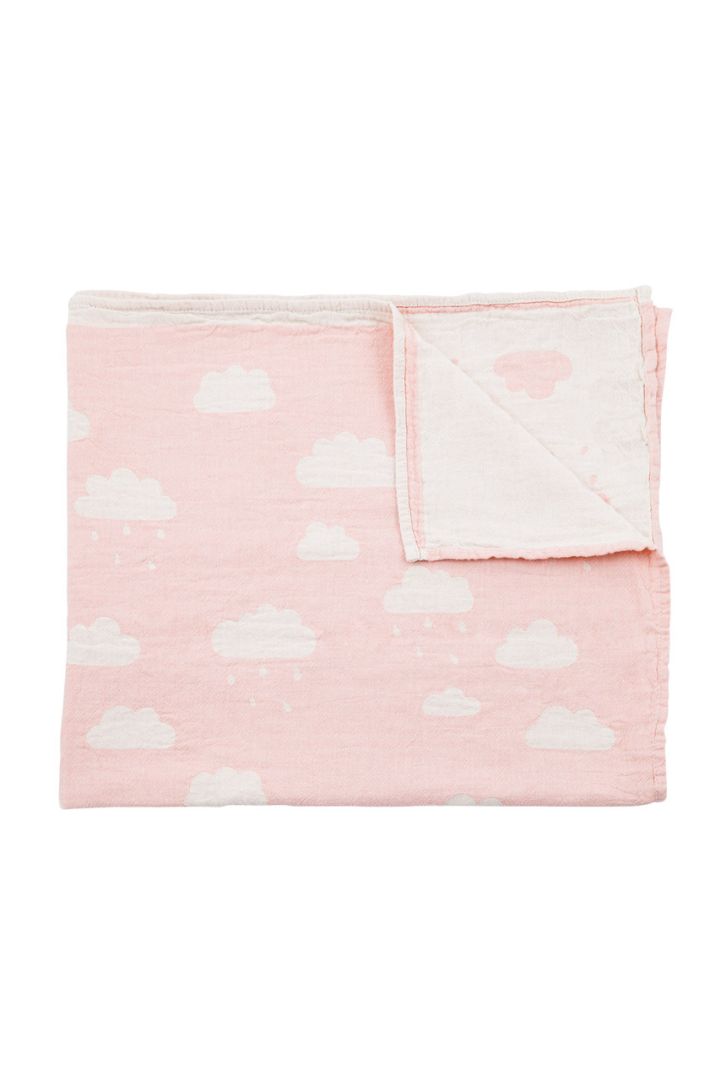 Baby Blanket Clouds pink 160x90cm