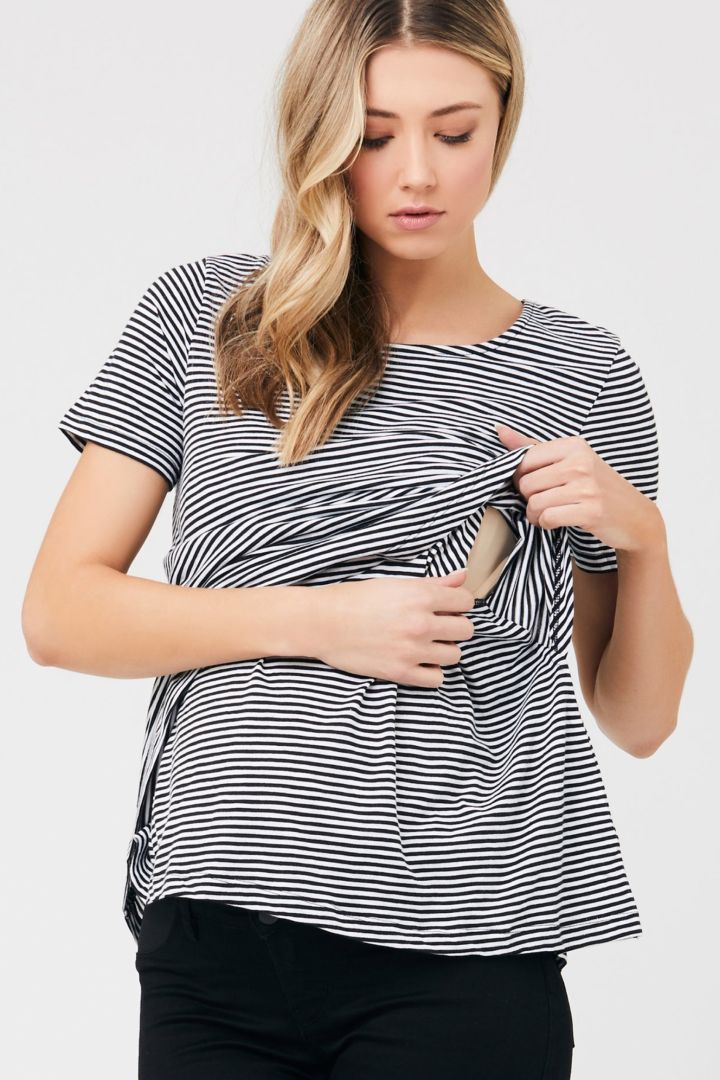 Layered Umstands- und Stillshirt