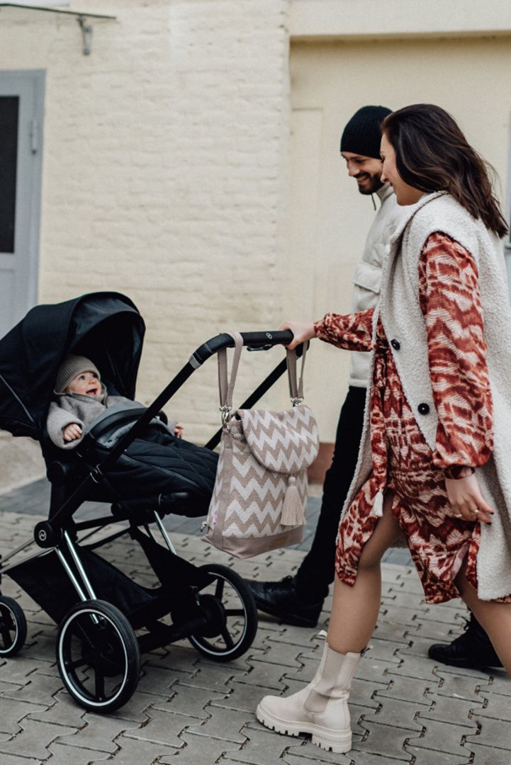 2 in 1 Wickeltasche und Rucksack higher vision