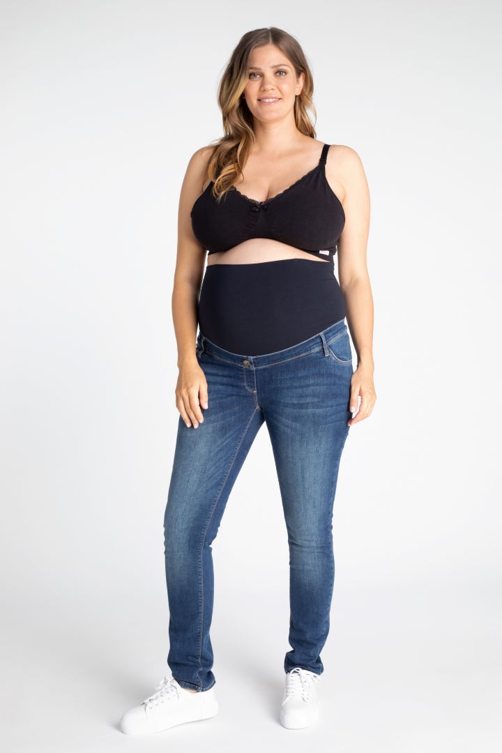 Plus Size Umstandsjeans Skinny Stone Wash 34L