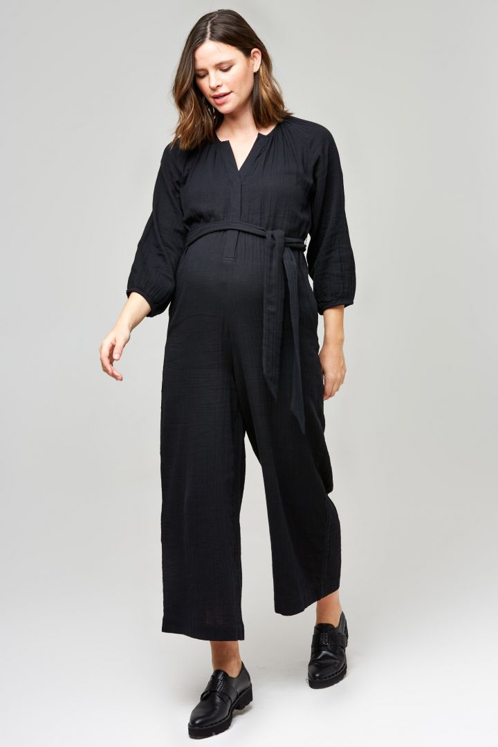 Umstands- und Still-Jumpsuit mit Gürtel