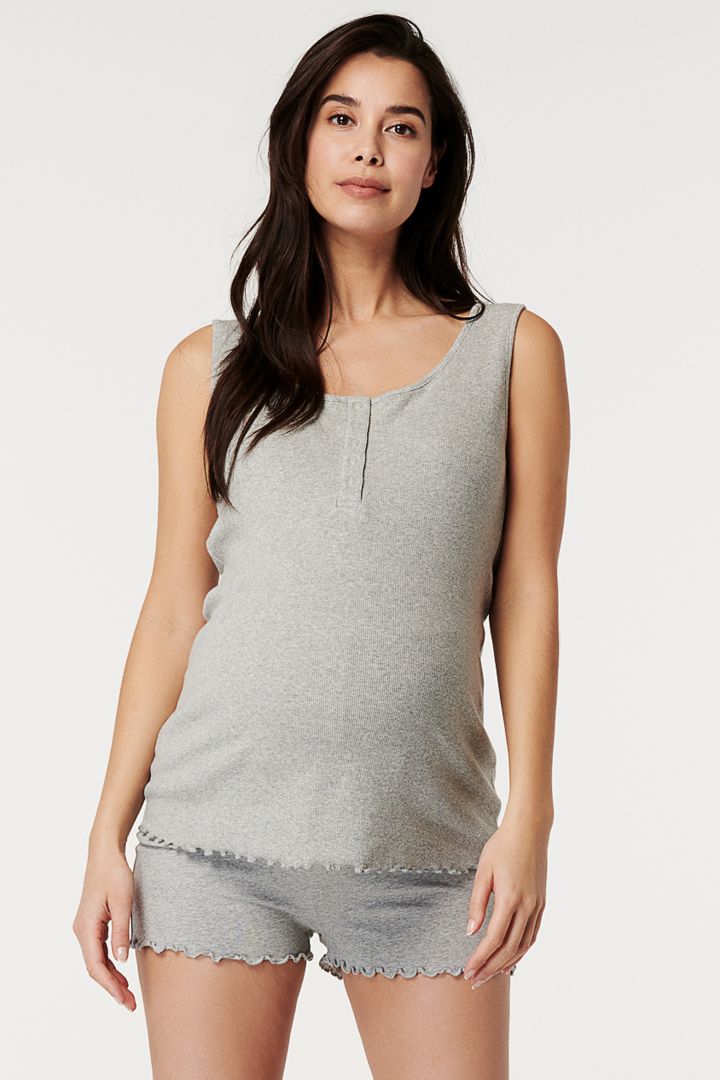Short Organic Maternity and Nursing Pyjamas