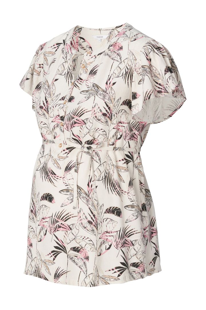 Umstands- und Stillbluse mit Allover Print