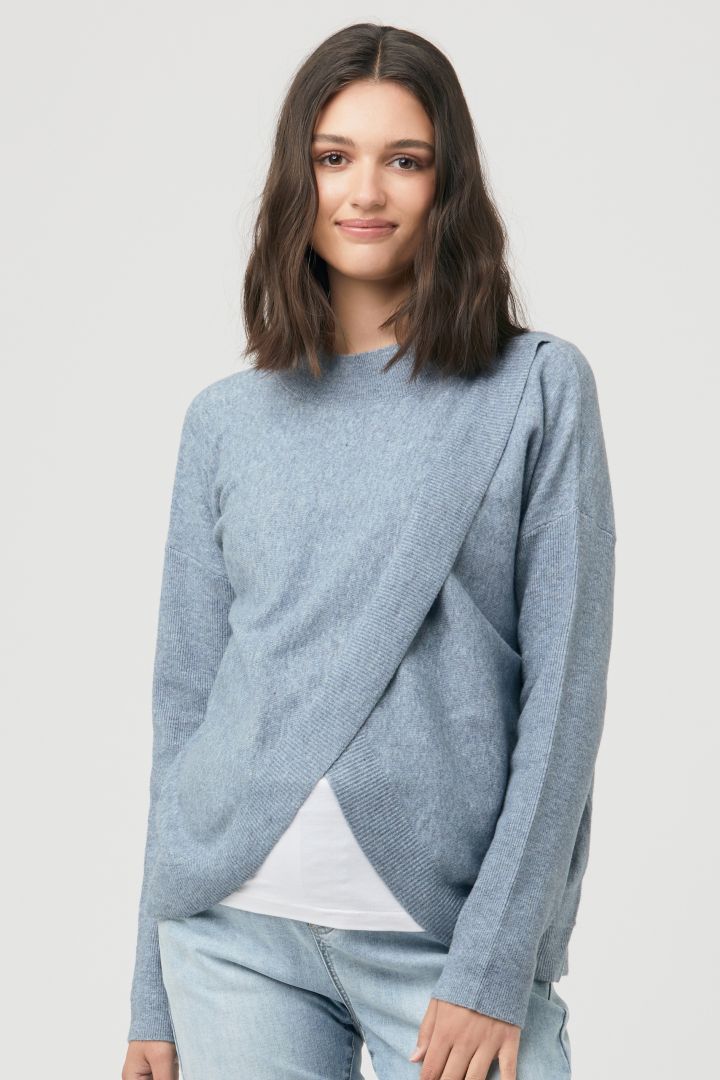 Cross-Over Umstands- und Stillpullover