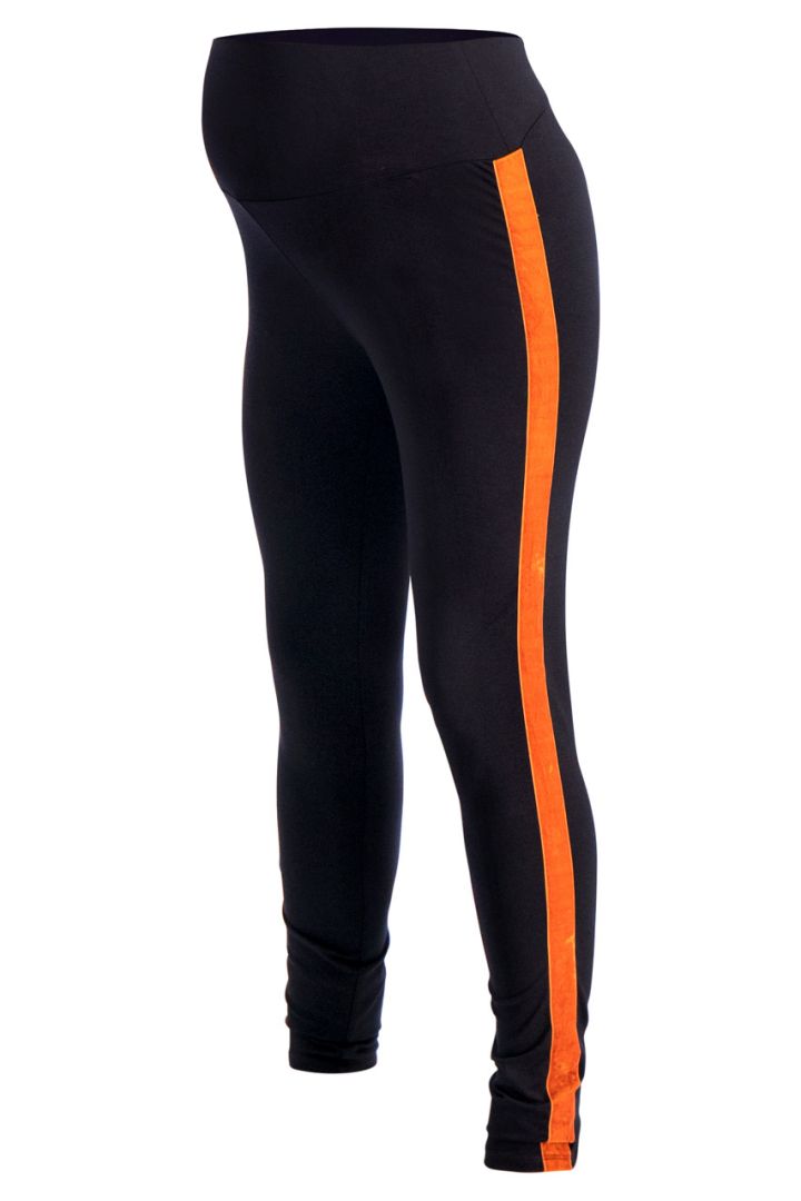 Meternity Trousers with Velvet Stripes