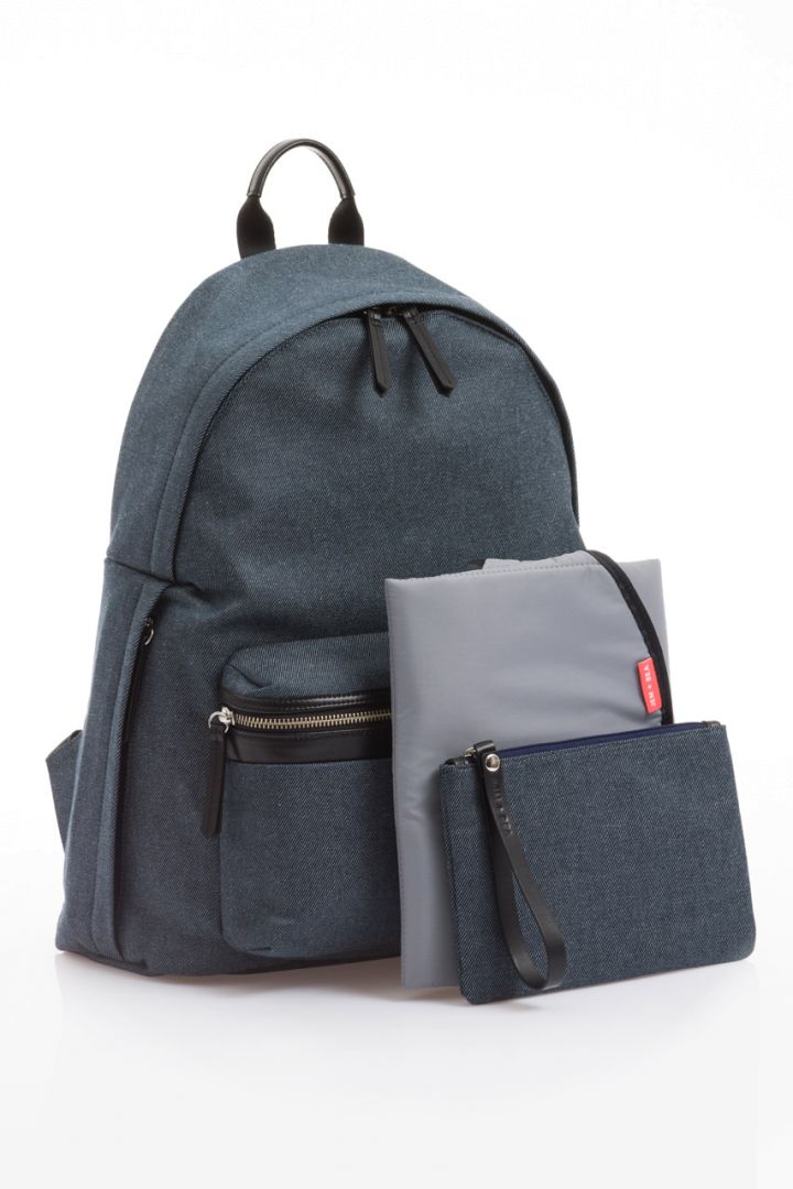 Wickelrucksack indigo denim